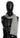 Costume National Gray Fringe Neck Wrap Cotton Scarf