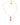 Dolce & Gabbana Gold Brass Chain Dog Heart Pendant Charm Necklace