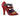 Dolce & Gabbana Red Sequined Crystal Studs Heels Shoes