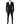 Dolce & Gabbana Black Single Breasted Formal Blazer with Vest