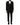 Dolce & Gabbana Black Wool 3 Piece Single Breasted Suit