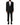 Dolce & Gabbana Black Wool 2 Piece Single Breasted Suit