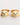 Dolce & Gabbana Brass Gold Tone Dog Puppy Men's Accessories Cufflink